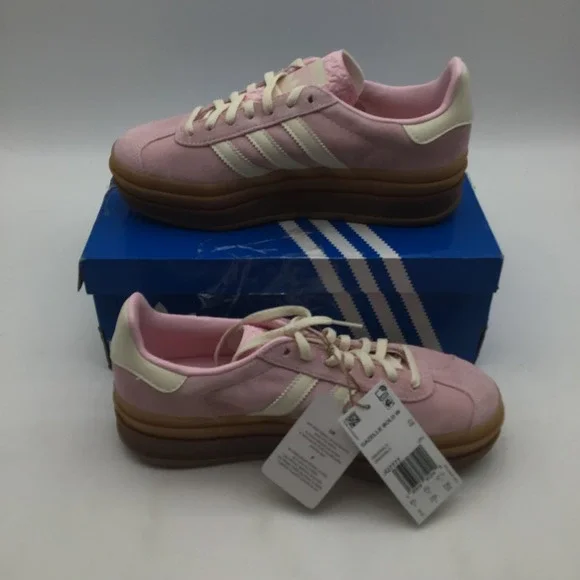 Adidas Gazelle Bold W Clear Pink White JQ7777 Womens Platform Shoes Size 6 NEW - Picture 2 of 7